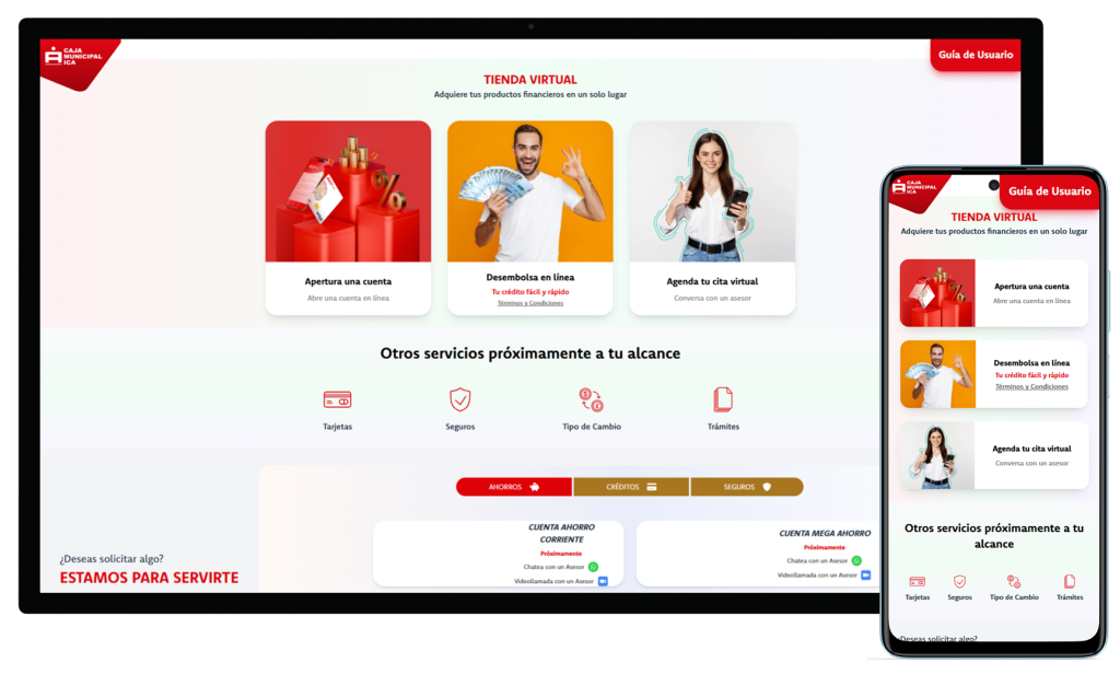 Tienda virtual mockup